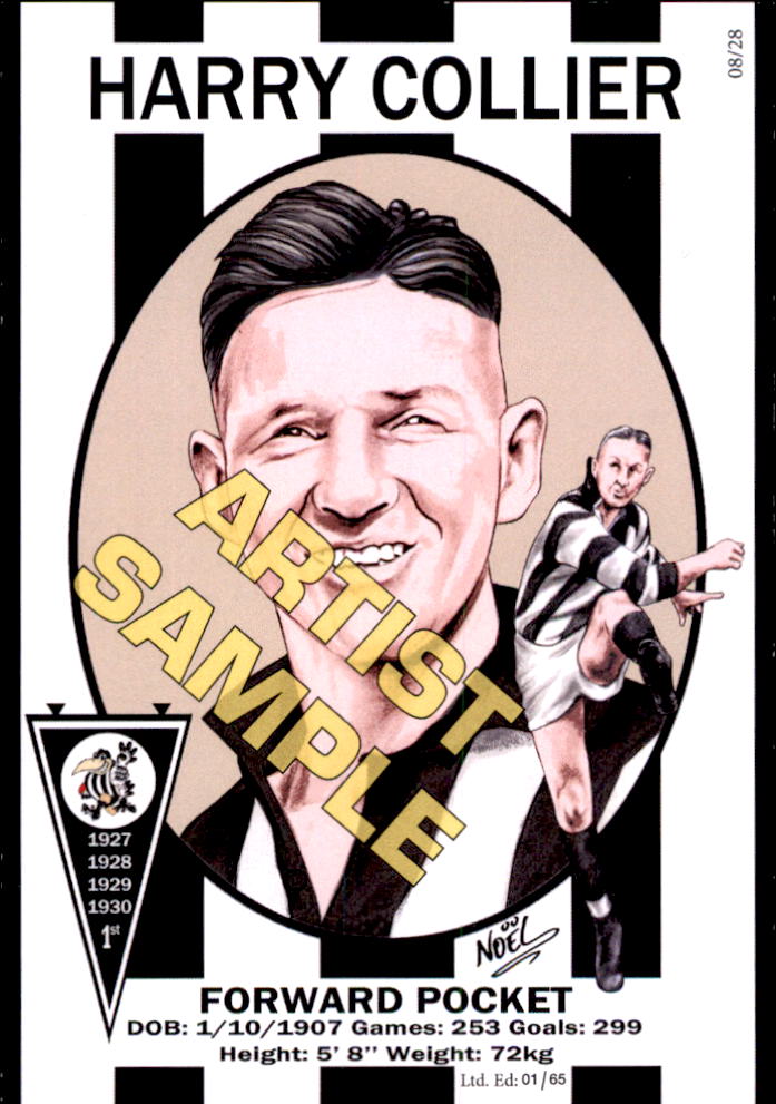 Collingwood Magpies Four-Peat Dynasty Premiers Card Set by Noel