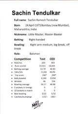 INDIA, Cricket Greats Card Set by Noel.