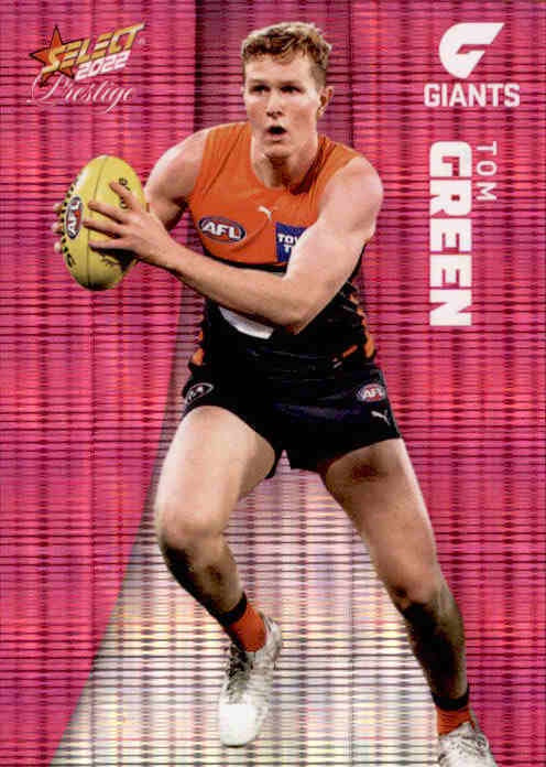 Tom Green, Pink Parallel, 2022 Select AFL Prestige