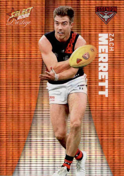 Zach Merrett, Orange Parallel, 2022 Select AFL Prestige