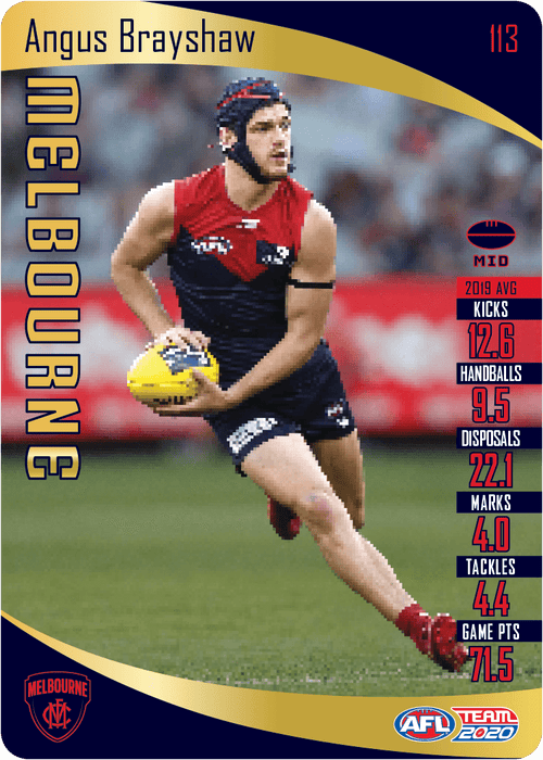 Angus Brayshaw, Gold, 2020 Teamcoach AFL