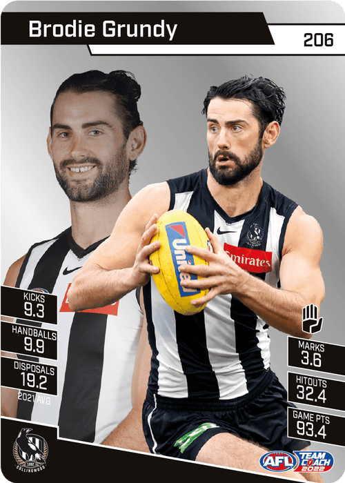 2022 Teamcoach Silver Parallel - Cards 201 to 220 & AFLW - Pick Your Card