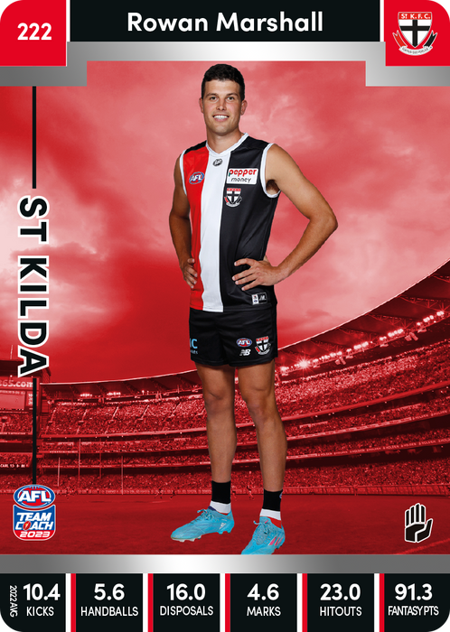 Rowan Marshall, 222, Silver Parallel, 2023 Teamcoach AFL