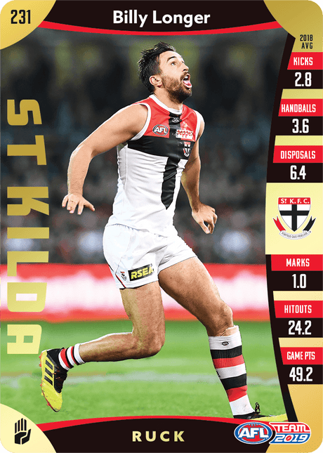 Billy Longer, Gold, 2019 Teamcoach AFL