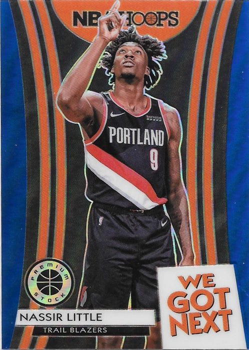 Nassir Little, We Got Next, Blue Prizm, 2019-20 Panini Hoops Premium Stock Basketball NBA