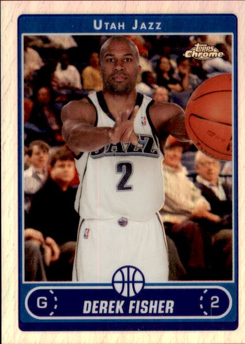 Derek Fisher, Refractor, 2006-07 Topps Chrome Basketball NBA