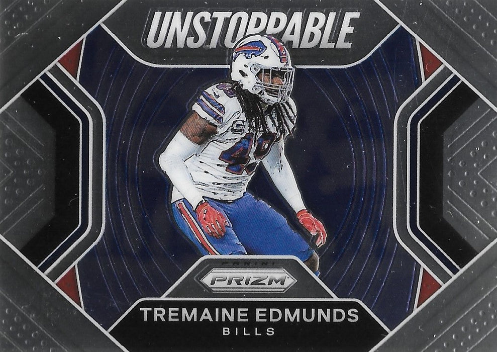 Tremaine Edmunds, Unstoppable, 2020 Panini Prizm Football NFL