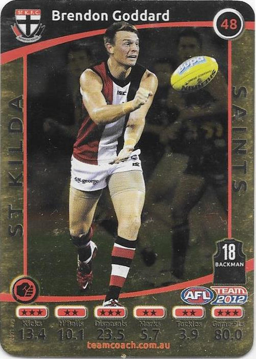 Brendon Goddard, Gold, 2012 Teamcoach AFL