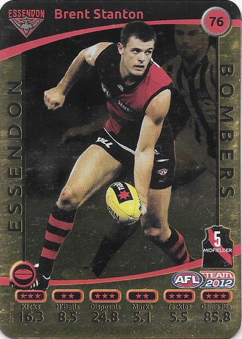 Brent Stanton, Gold, 2012 Teamcoach AFL