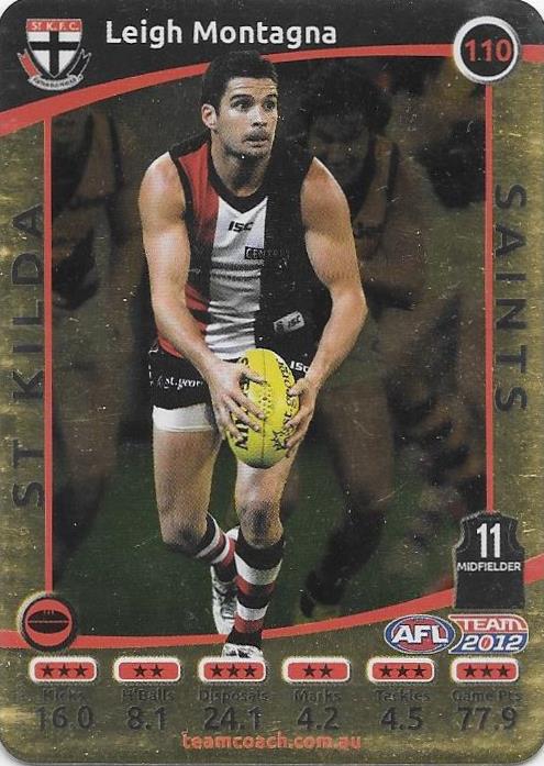 Leigh Montagna, Gold, 2012 Teamcoach AFL