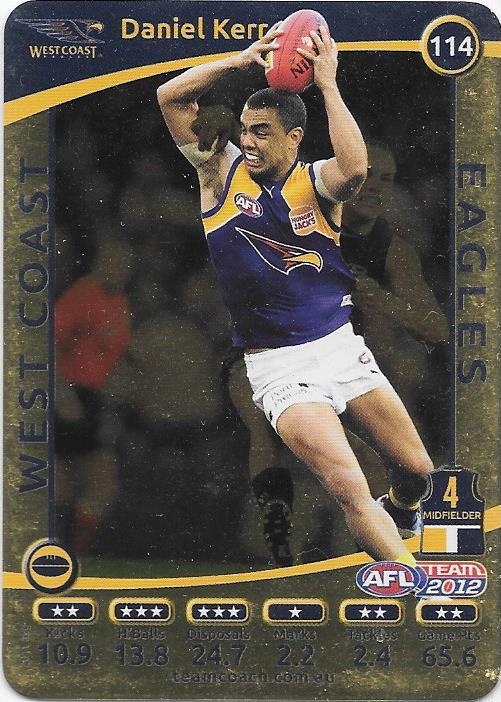 Daniel Kerr, Gold, 2012 Teamcoach AFL