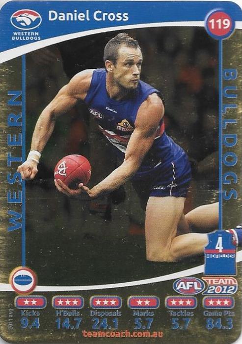 Daniel Cross, Gold, 2012 Teamcoach AFL