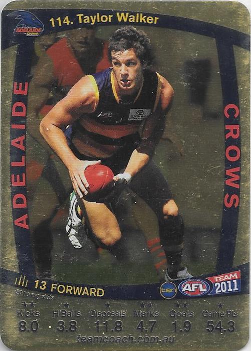 Taylor Walker, Gold, 2011 Teamcoach AFL