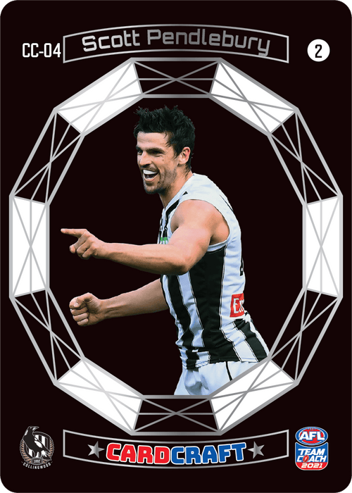 Scott Pendlebury, #2, Craft Card, 2021 Teamcoach AFL