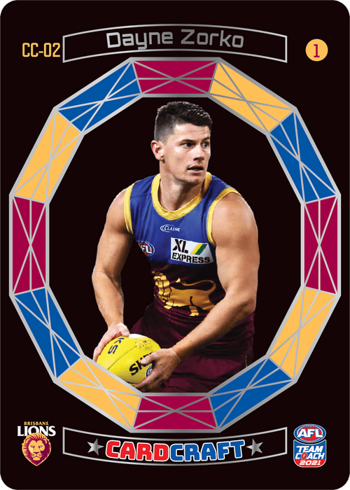 Dayne Zorko, #1, Craft Card, 2021 Teamcoach AFL