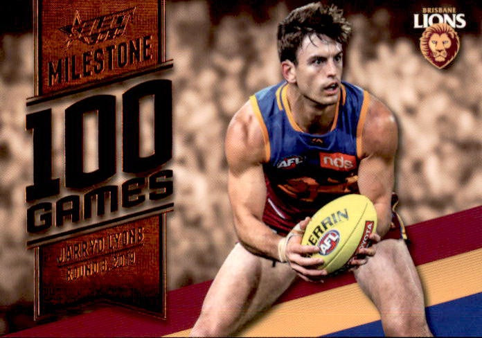Jarryd Lyon, 100 Games Milestone, 2020 Select AFL Footy Stars