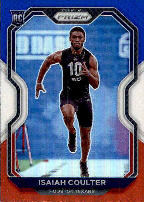 Isaiah Coulter, RC, Red White Blue Prizm, 2020 Panini Prizm Football NFL