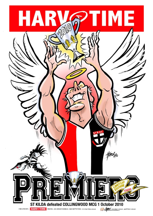 St Kilda Saints, 2010 Premiers, Harv Time Poster