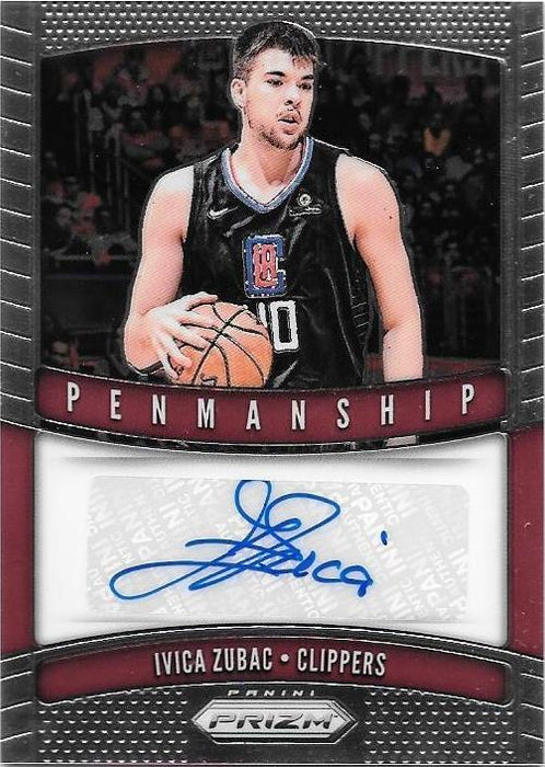 2019-20 Prizm Basketball NBA, Ivica Zubac Penmanship Auto