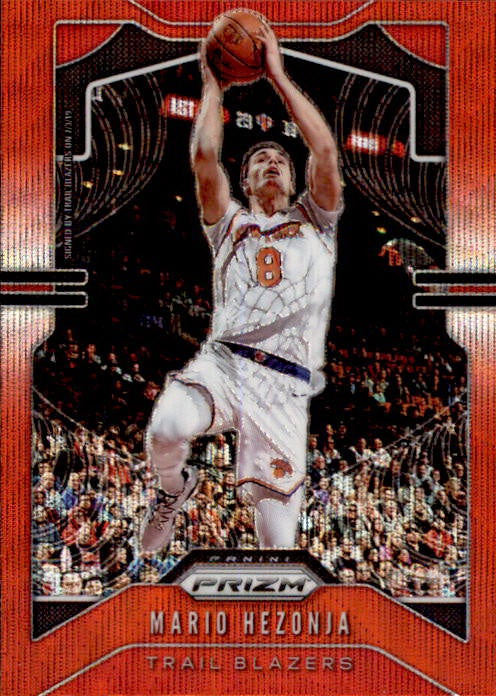 2019-20 Prizm Basketball Red Wave Refractor Mario Hezonja