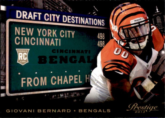 Giovani Bernard, RC, Destinations, 2012 Panini Prestige Football NFL