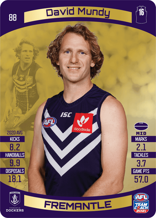 David Mundy, Gold, 2021 Teamcoach AFL