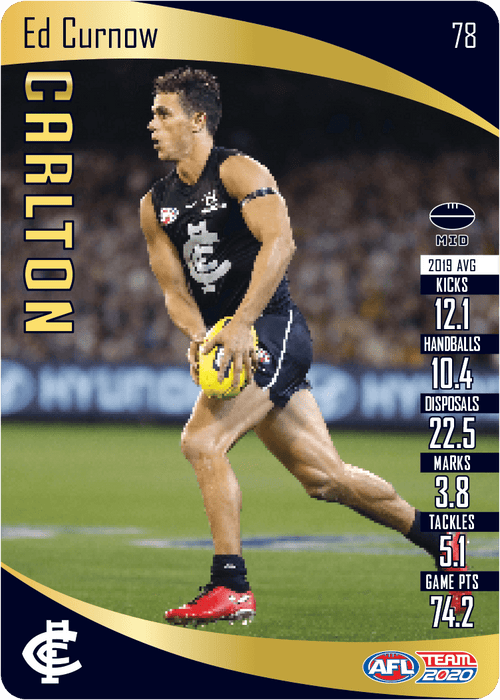 Ed Curnow, Gold, 2020 Teamcoach AFL