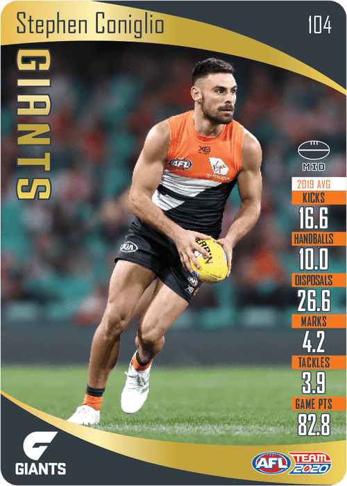 Stephen Coniglio, Gold, 2020 Teamcoach AFL