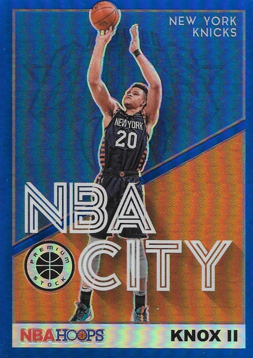 Kevin Knox II, Blue Prizm NBA City, 2019-20 Panini Hoops Premium Stock Basketball NBA