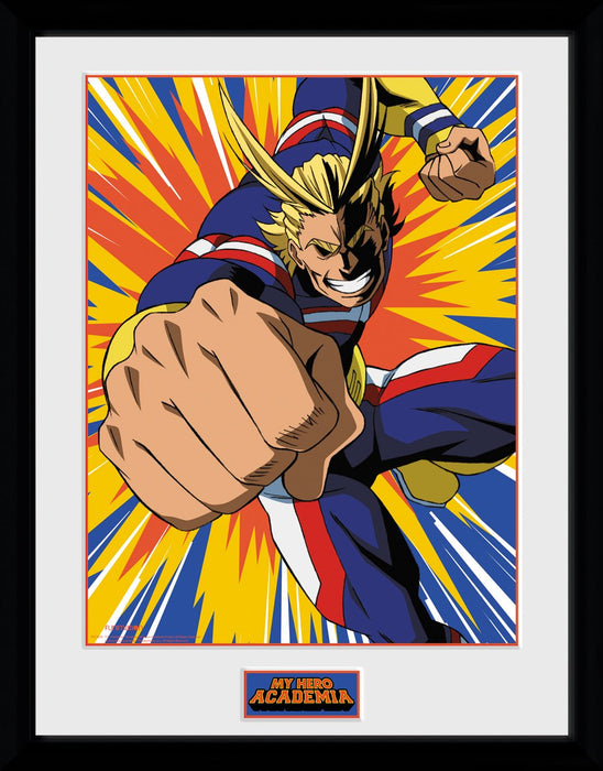 MY HERO ACADEMIA All Might Framed Print