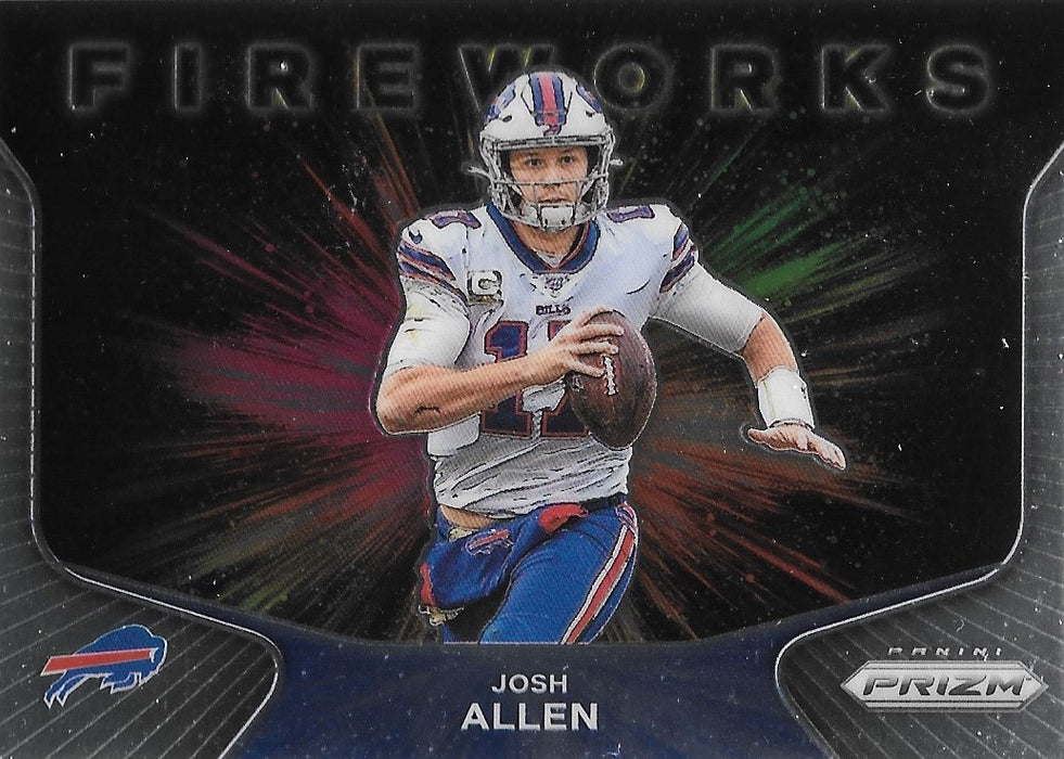 Josh Allen, Fireworks, 2020 Panini Prizm Football NFL