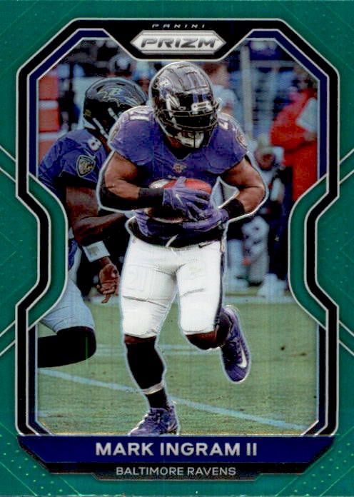 Mark Ingram II, Green Prizm, 2020 Panini Prizm Football NFL