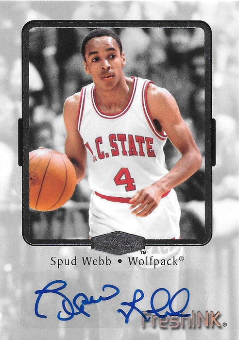 Spud Webb, Flair Showcase Fresh Ink Signature, 2012-13 Fleer Retro Basketball NBA