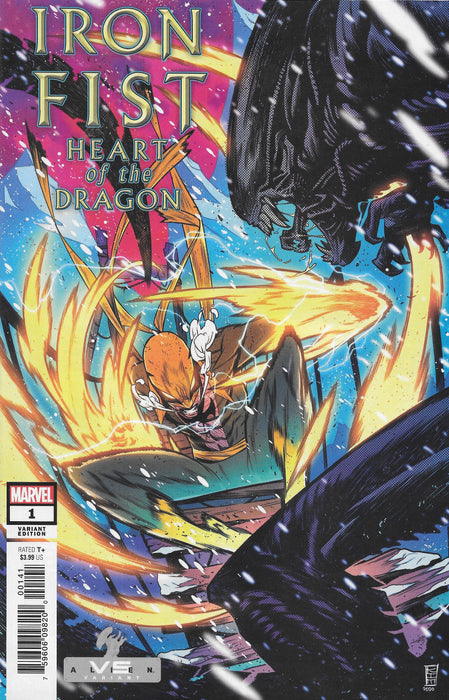 Iron Fist, Heart of the Dragon, #1 vs Alien Variant Comic