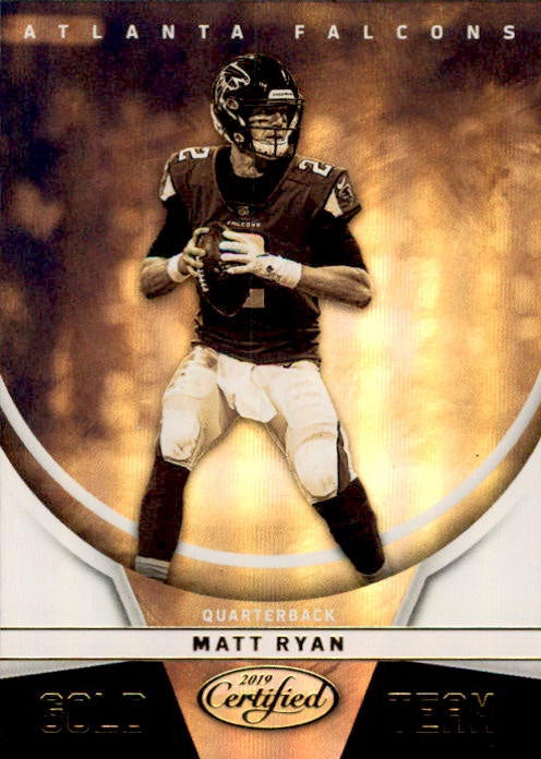 Matt Ryan, Gold Team, 2019 Panini Certified Football NFL