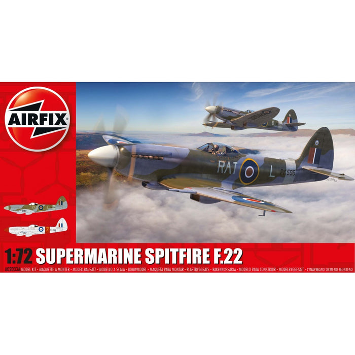 AIRFIX SUPERMARINE SPITFIRE F.Mk.22, 1:72 SCALE Model Kit