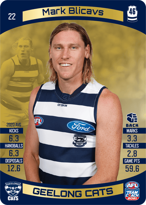 Mark Blicavs, Gold, 2021 Teamcoach AFL