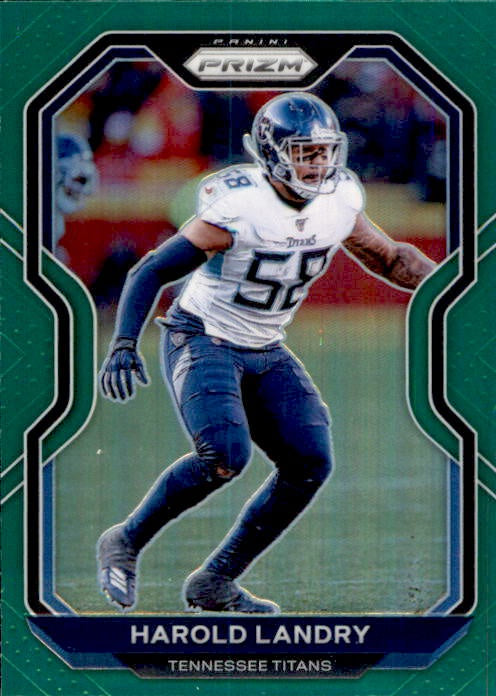 Harold Landry, Green Prizm, 2020 Panini Prizm Football NFL