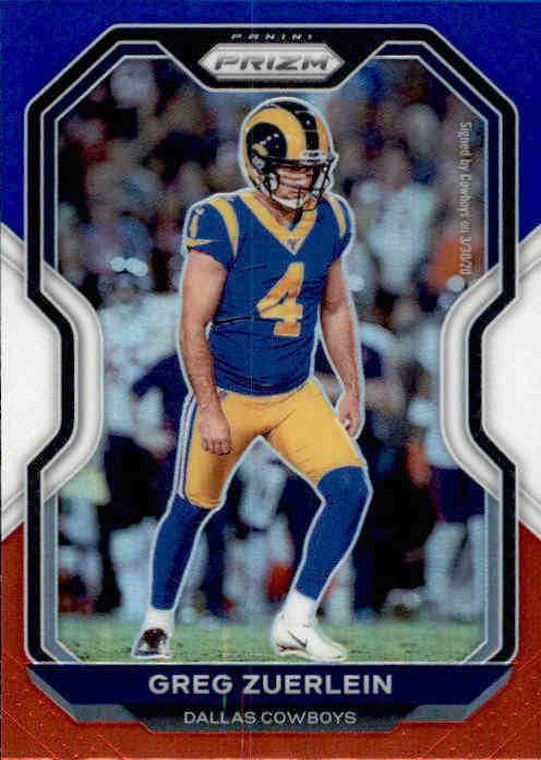 Greg Zuerlein, Red White Blue Prizm, 2020 Panini Prizm Football NFL