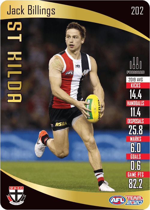 Jack Billings, Gold, 2020 Teamcoach AFL