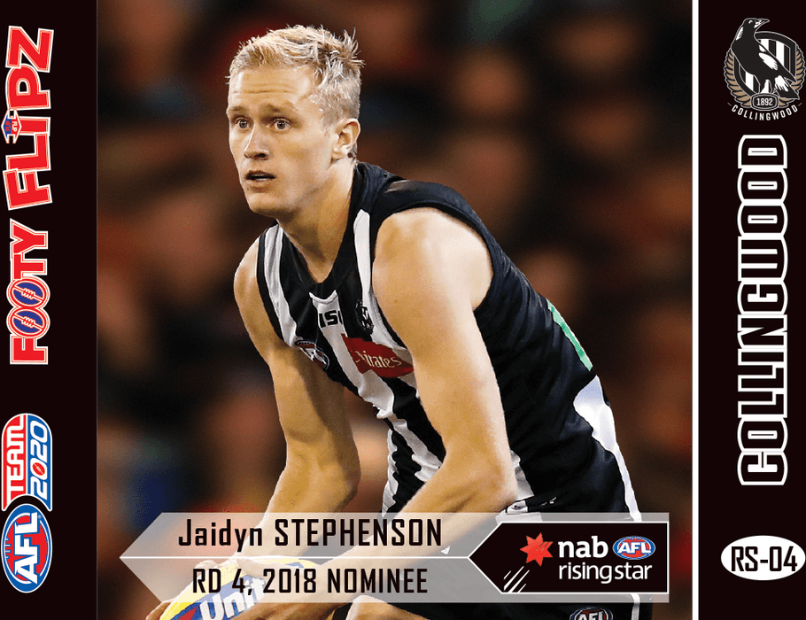 Jaidyn Stephenson, Tom Phillips, Footy Flipz Rising Star, 2020 Teamcoach AFL