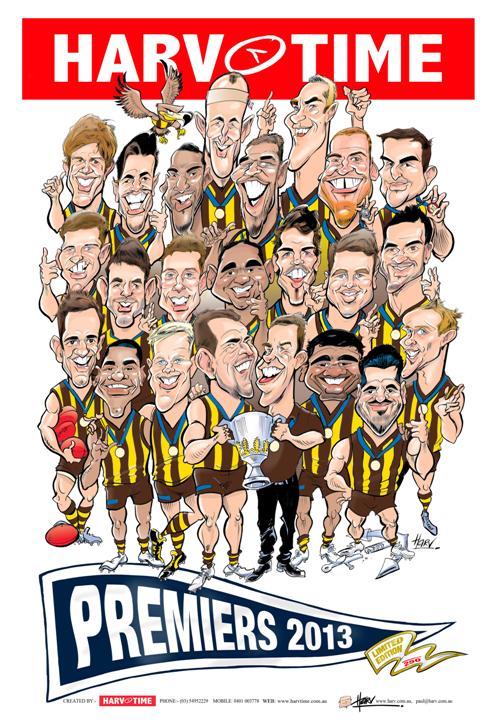 Hawthorn Hawks, Players, 2013 Premiers, Harv Time Poster