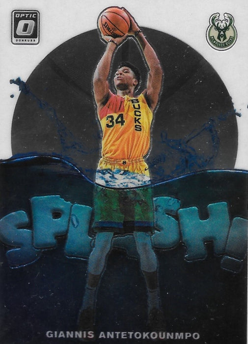 Giannis Antetokounmpo, Splash, 2019-20 Panini Donruss Optic Basketball NBA