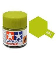 TAMIYA ACRYLIC MINI XF-4 YELLOW GREEN 10ml