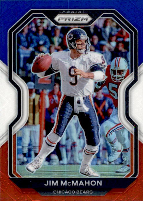 Jim McMahon, Red White Blue Prizm, 2020 Panini Prizm Football NFL