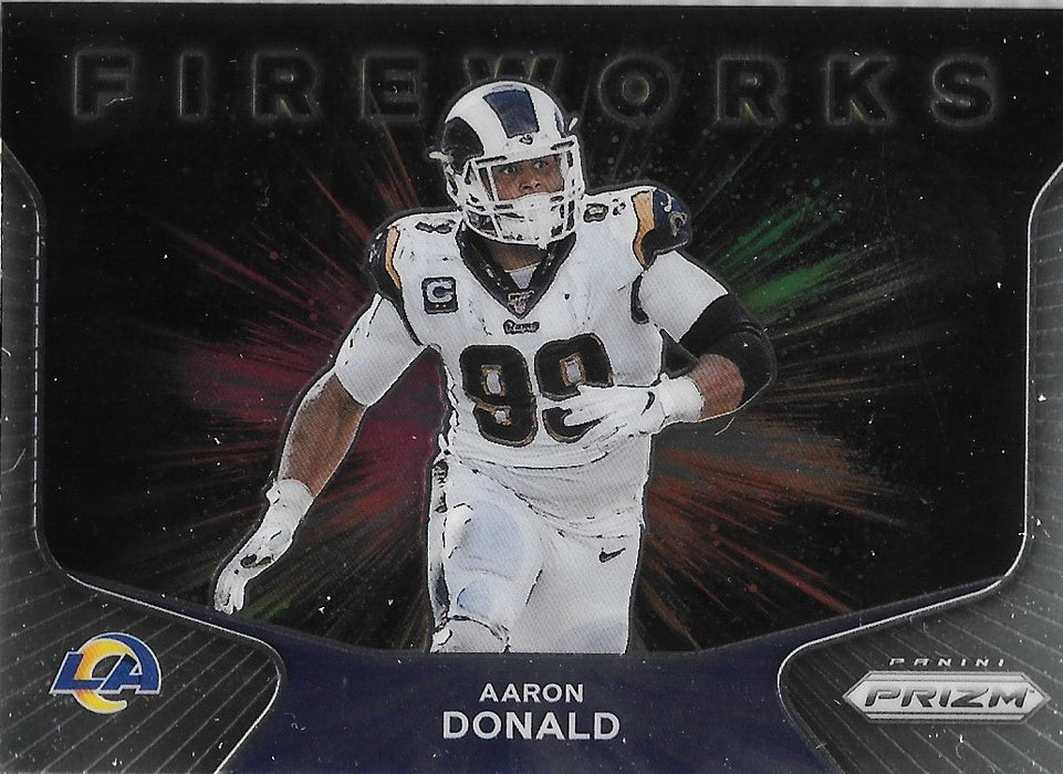 Aaron Donald, Fireworks, 2020 Panini Prizm Football NFL