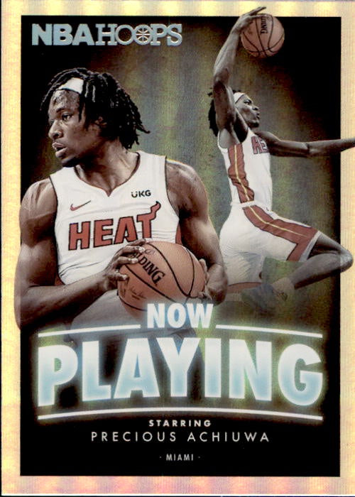 Precious Achiuwa, RC, Silver Holo, Now Playing, 2020-21 Panini Hoops Basketball NBA