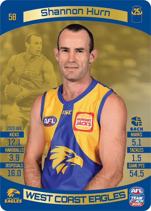 Shannon Hurn, Gold, 2021 Teamcoach AFL