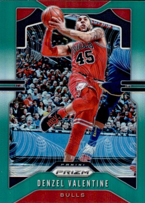 Denzel Valentine, 2019-20 Prizm Basketball GREEN Refractor