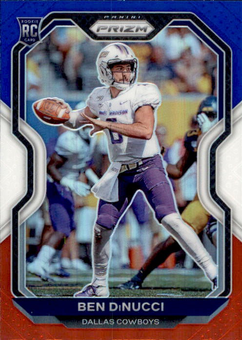 Ben DiNucci, RC, Red White Blue Prizm, 2020 Panini Prizm Football NFL